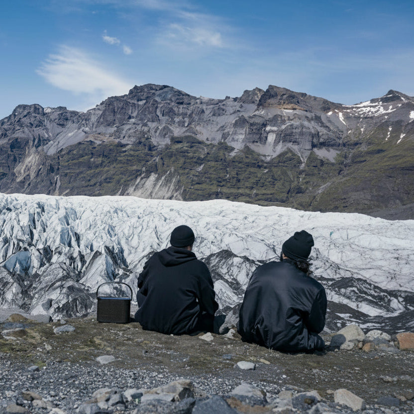 A5 Beosound - Modular Portable Bluetooth Speaker with 360° Sound, Wireless Charging, Long Battery Life, Indoor & Outdoor, Dark Oak