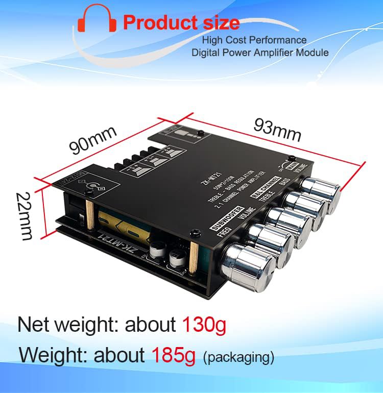 WANGCL Audio Amplifier Module ZK-MT21 2.1