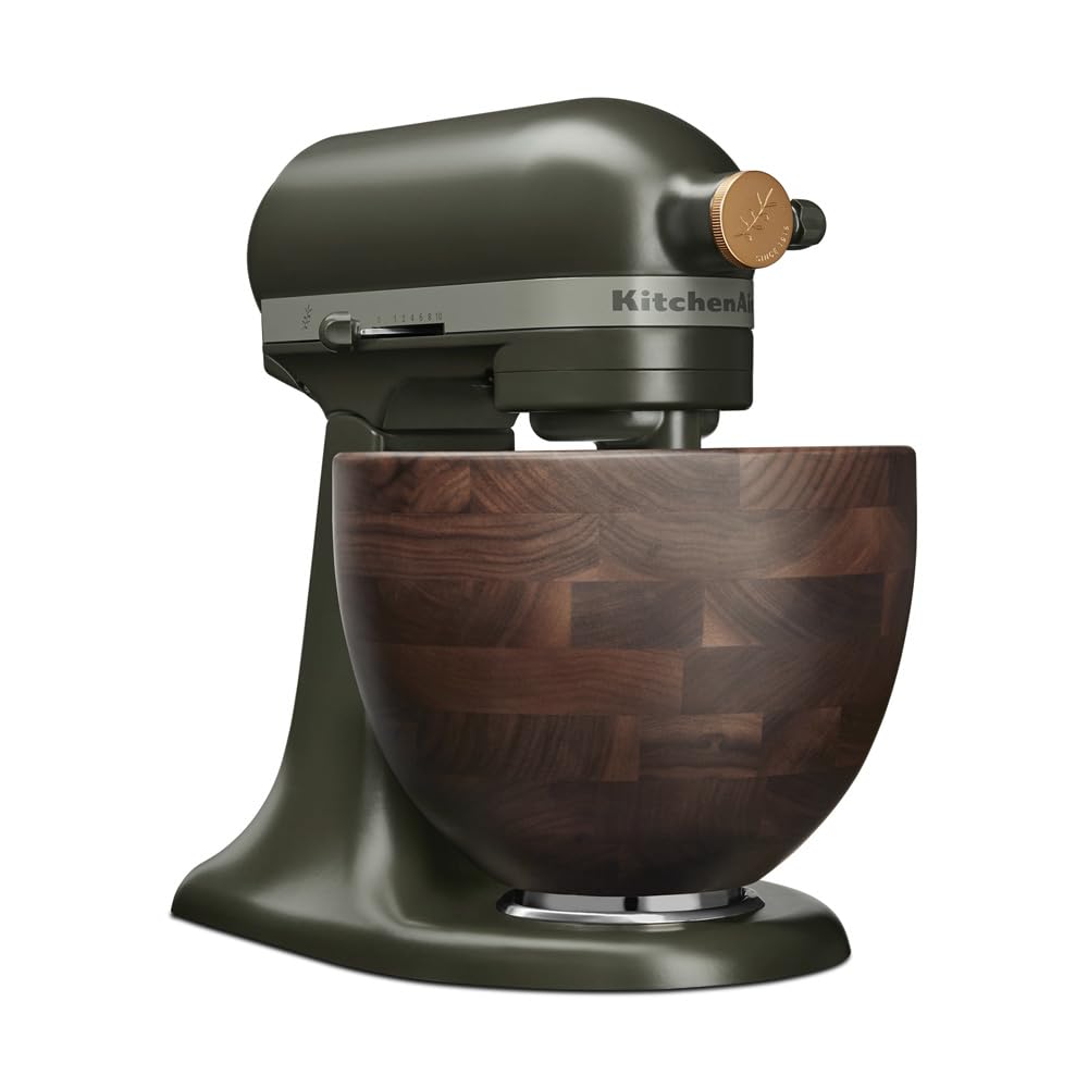 Artisan Design Series 5-Quart Tilt-Head Mixer – Evergreen Edition with Solid Walnut Bowl