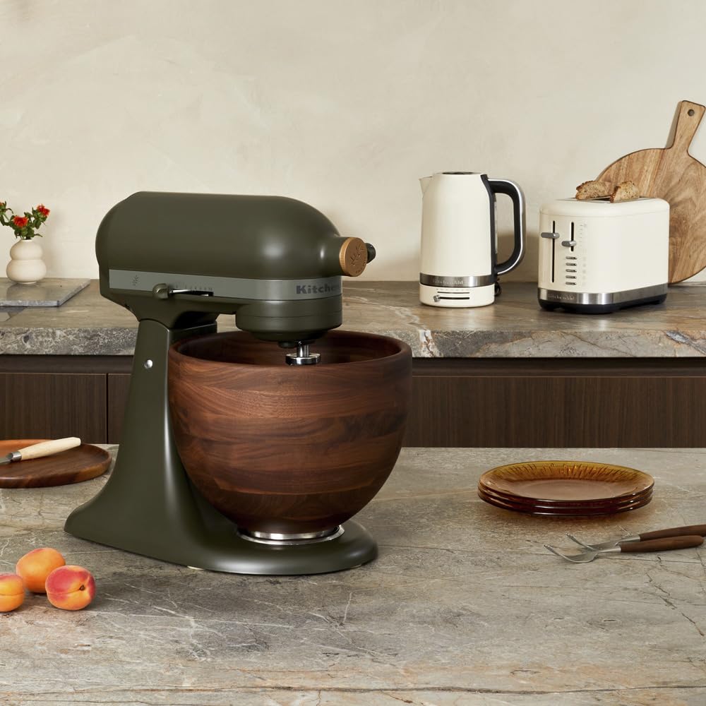 Artisan Design Series 5-Quart Tilt-Head Mixer – Evergreen Edition with Solid Walnut Bowl
