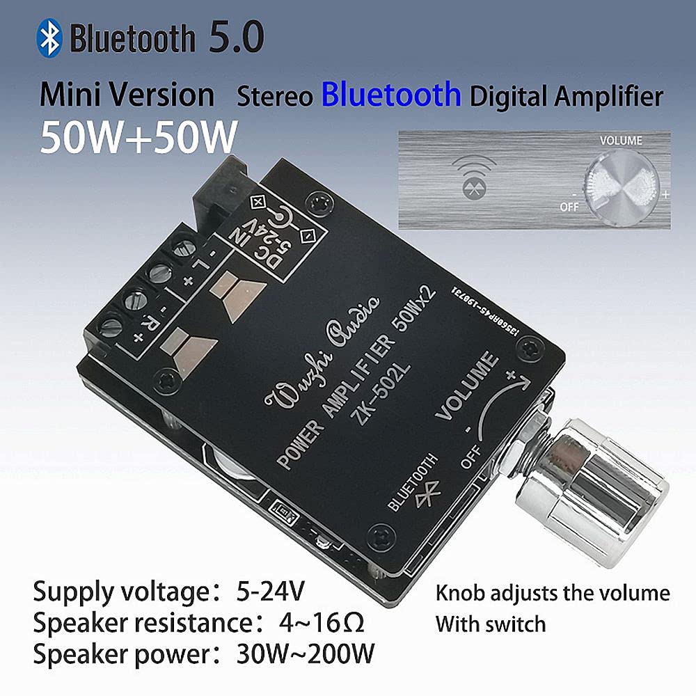 Fasizi 2x50W TPA3116 bluetooth 5.0 mini