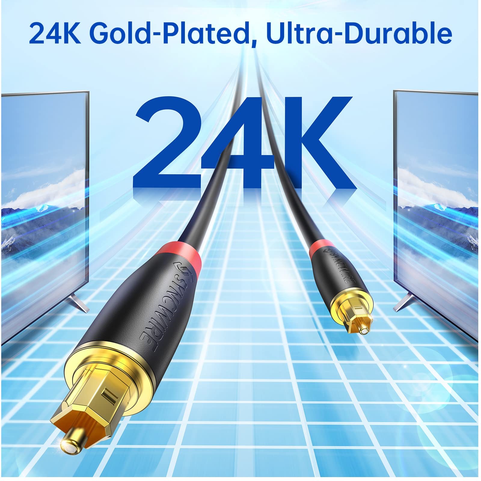 Syncwire Optical Cable 24K Gold