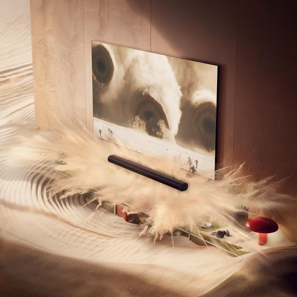 9.1.4 Channel Dolby Atmos Soundbar with Voice Control, TV & Music, Ultra Surround Sound, HDMI eARC, Black