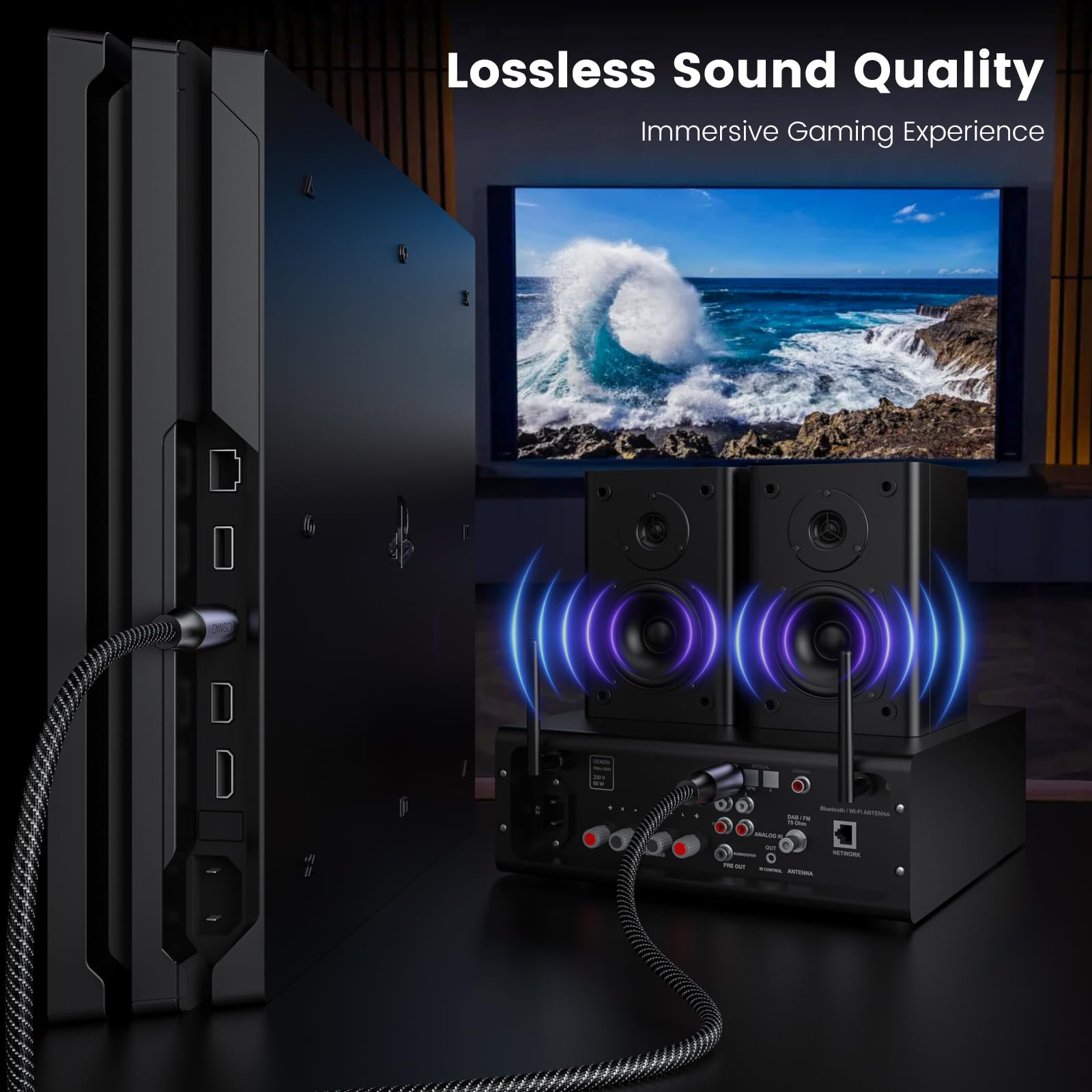 MOSWAG 2M/6.6FT Digital Optical Toslink