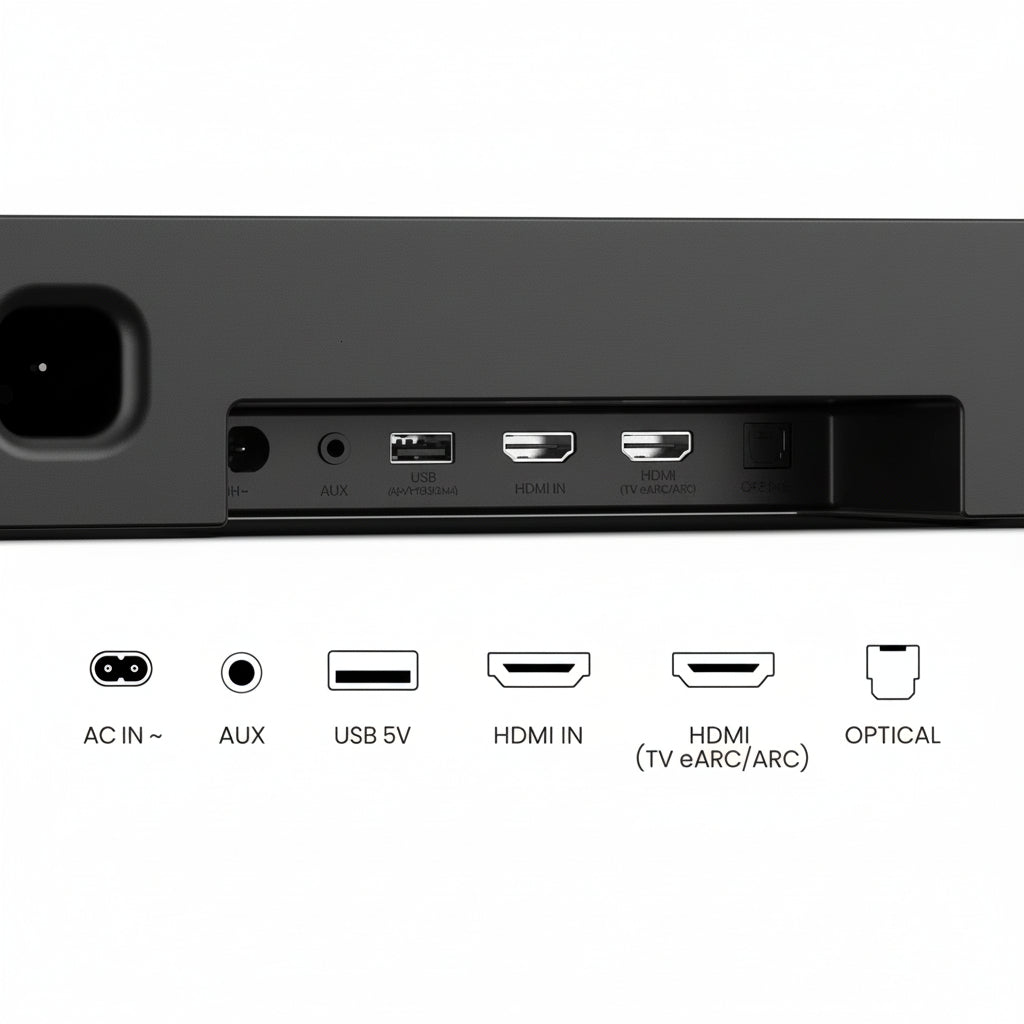 AX5140Q, 5.1.4 Channel Dolby Atmos Soundbar System with Wireless Rear Speakers, Up-Firing Speakers, DTS:X, Room Calibration, 6.5" Wireless Subwoofer, Black