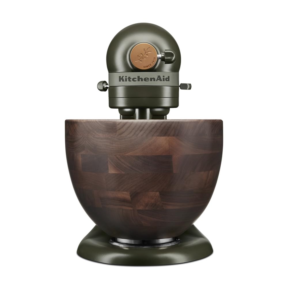 Artisan Design Series 5-Quart Tilt-Head Mixer – Evergreen Edition with Solid Walnut Bowl