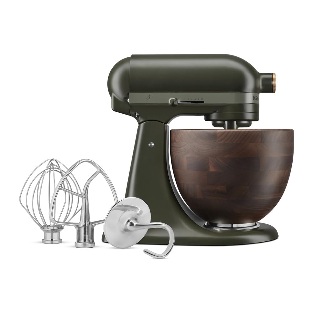 Artisan Design Series 5-Quart Tilt-Head Mixer – Evergreen Edition with Solid Walnut Bowl