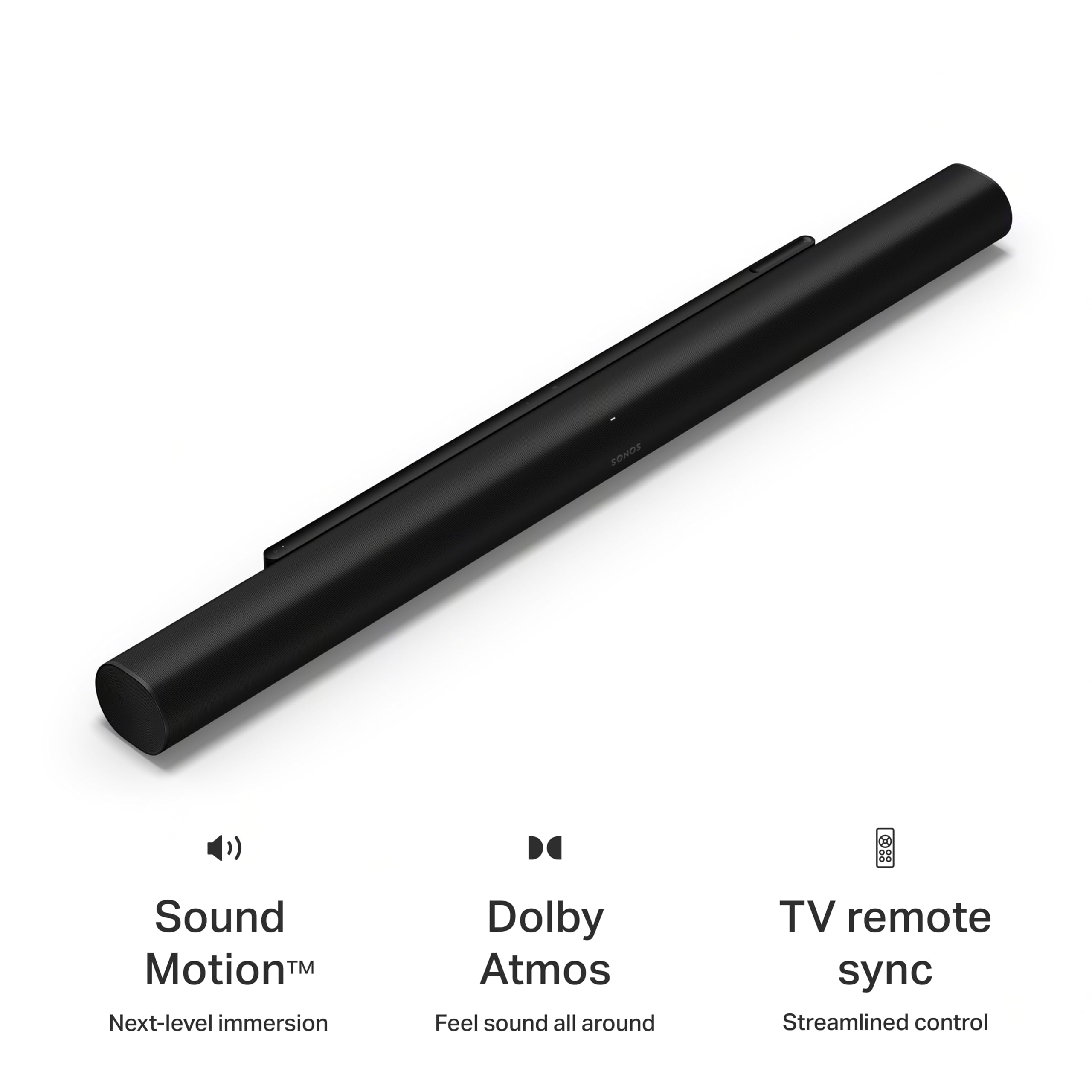 9.1.4 Channel Dolby Atmos Soundbar with Voice Control, TV & Music, Ultra Surround Sound, HDMI eARC, Black