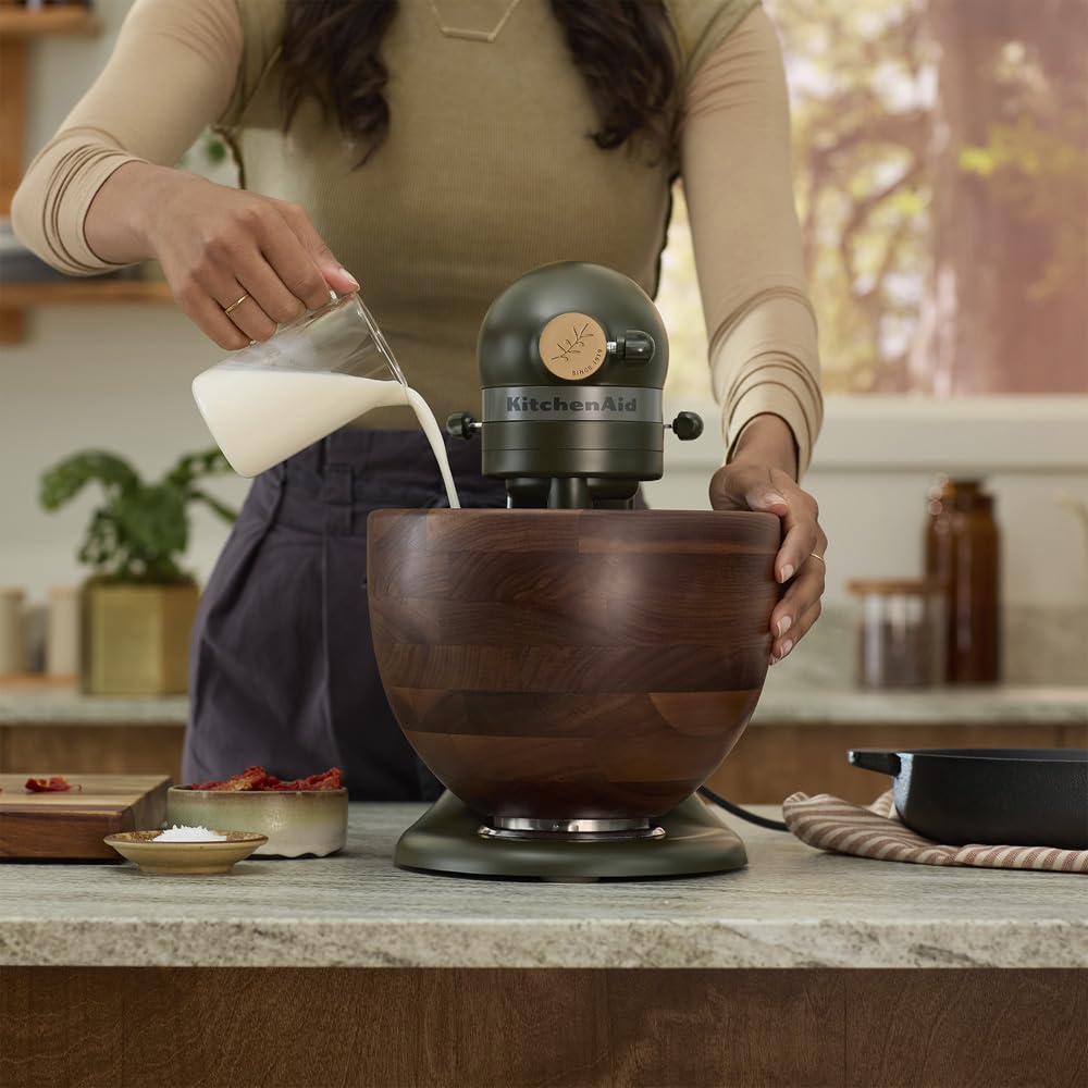 Artisan Design Series 5-Quart Tilt-Head Mixer – Evergreen Edition with Solid Walnut Bowl