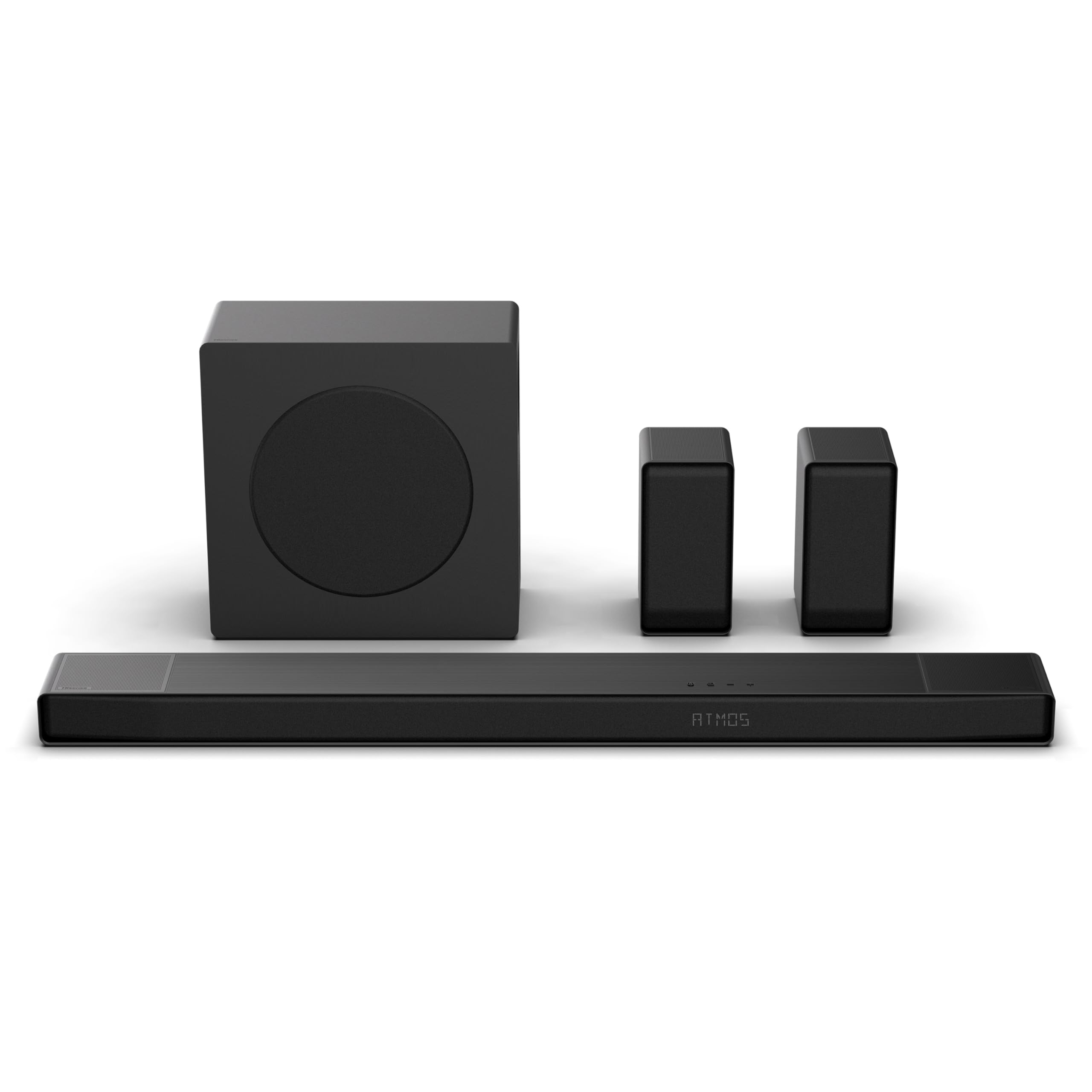 AX5140Q, 5.1.4 Channel Dolby Atmos Soundbar System with Wireless Rear Speakers, Up-Firing Speakers, DTS:X, Room Calibration, 6.5" Wireless Subwoofer, Black