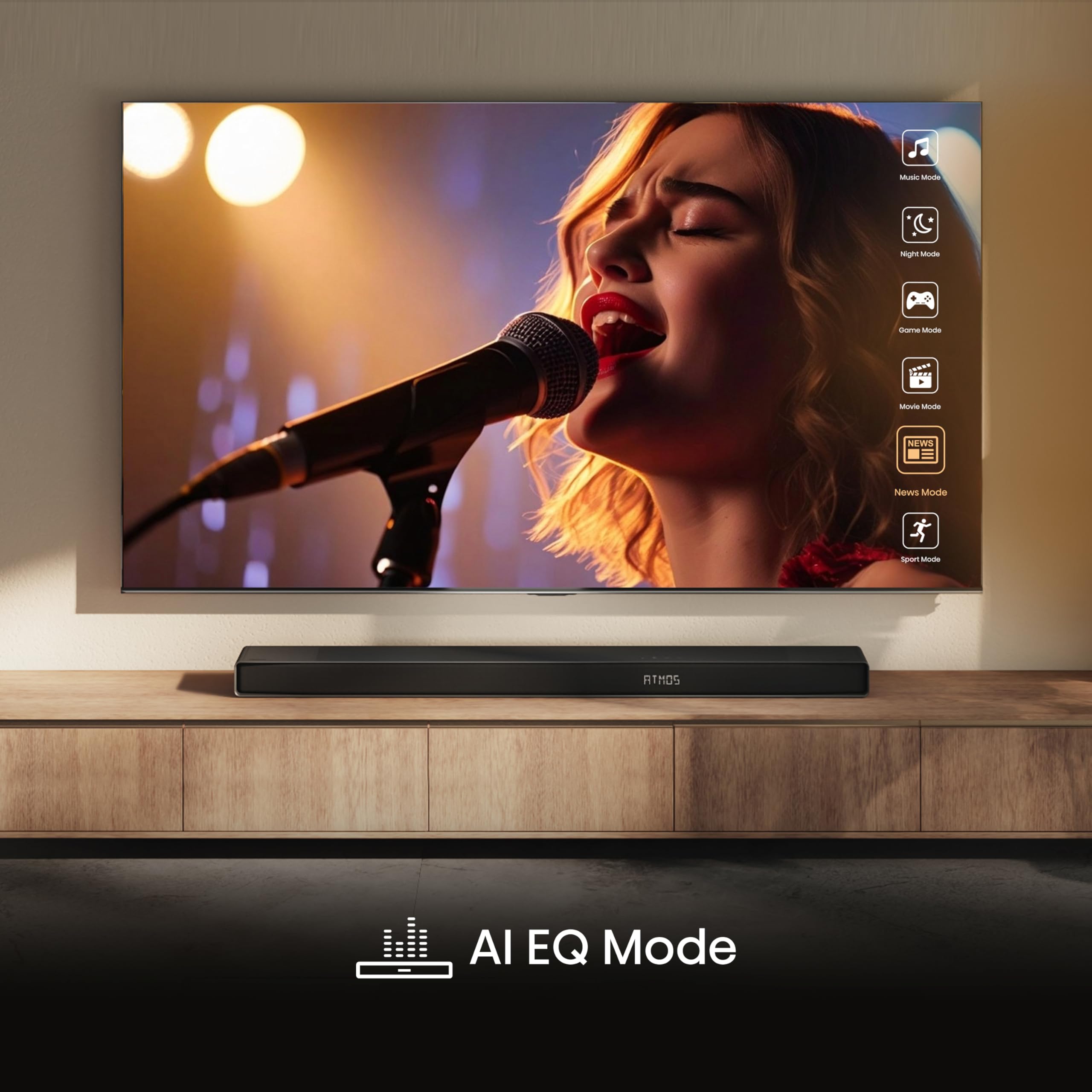 AX5140Q, 5.1.4 Channel Dolby Atmos Soundbar System with Wireless Rear Speakers, Up-Firing Speakers, DTS:X, Room Calibration, 6.5" Wireless Subwoofer, Black