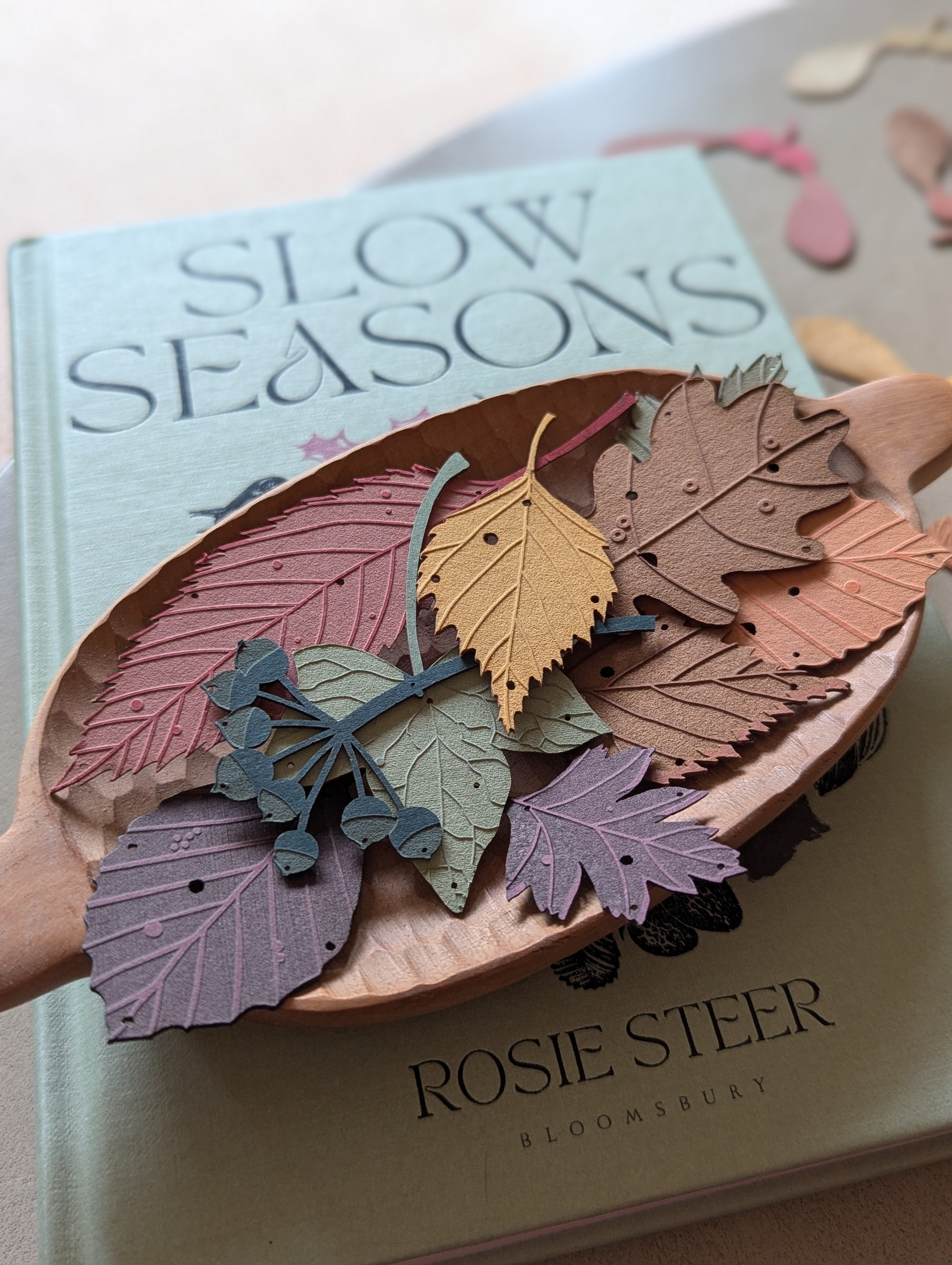 A set of autumn leaves