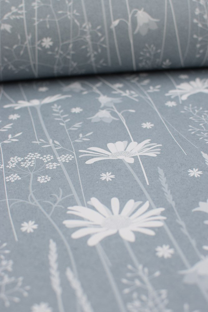 Daisy Meadow Wallpaper in Moonrise
